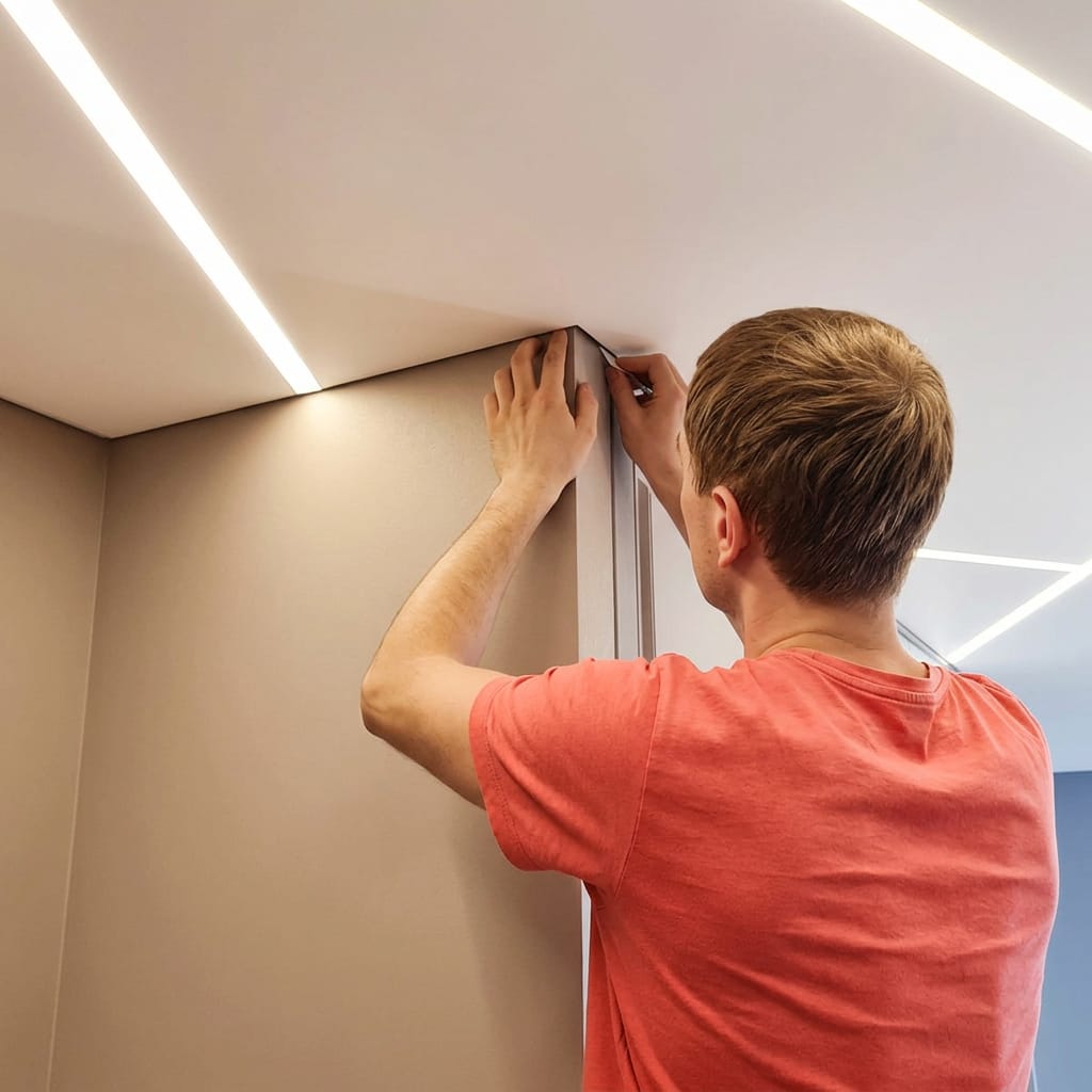 Монтаж натяжного потолка